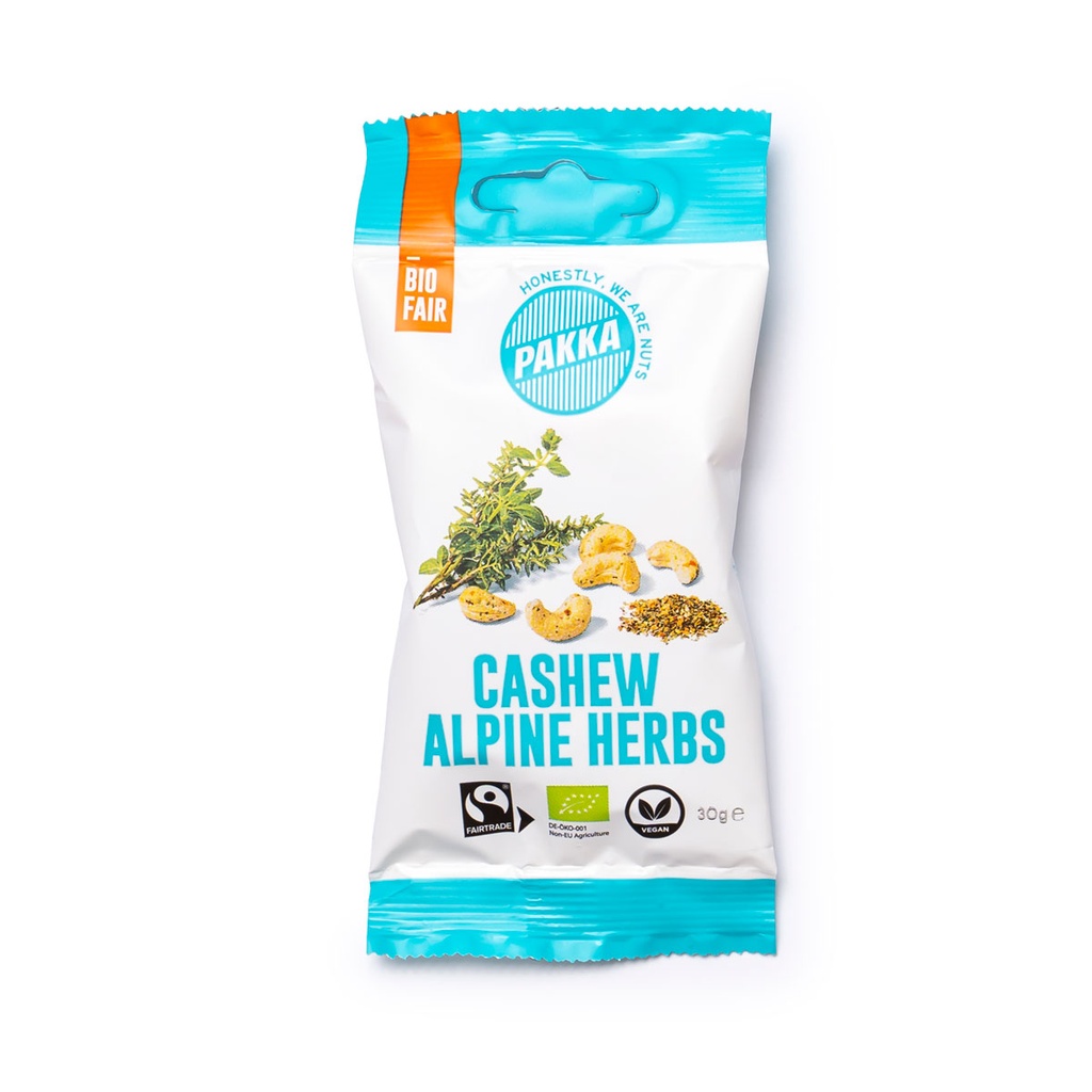 Cashew Alpenkräuter, Bio & fair, 30g