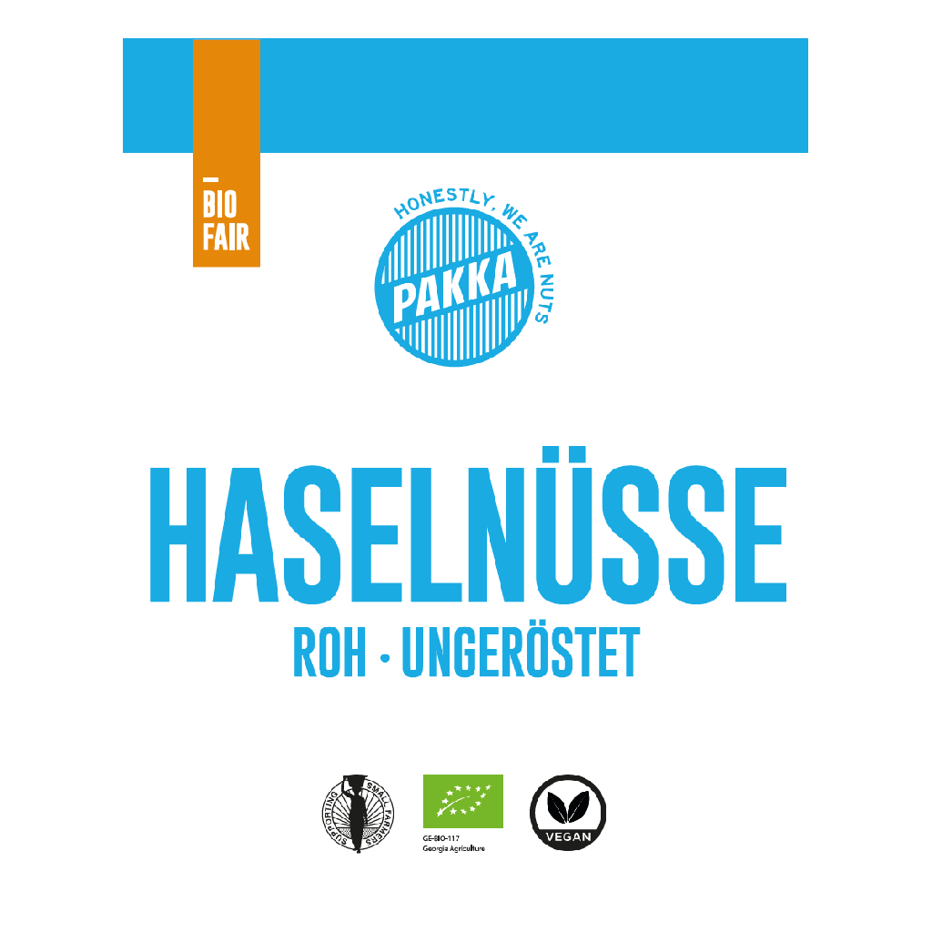 Haselnüsse Nature, mit Haut, Bio, 1kg