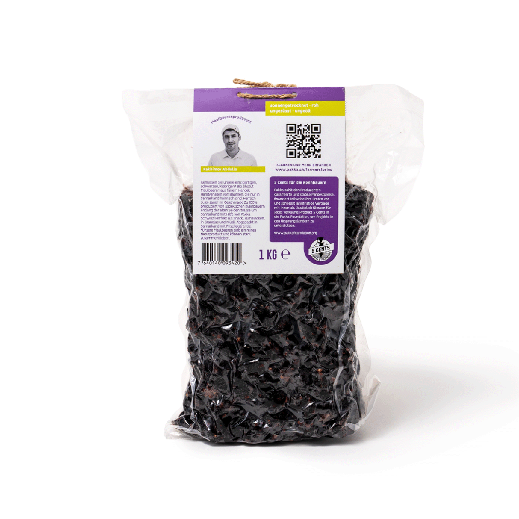 Schwarze Maulbeeren, Bio, 1kg