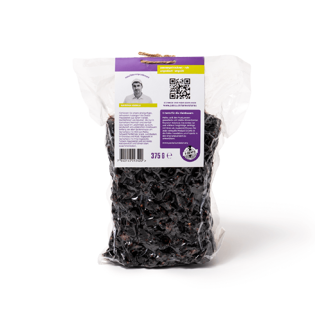 Schwarze Maulbeeren, Bio, 375g