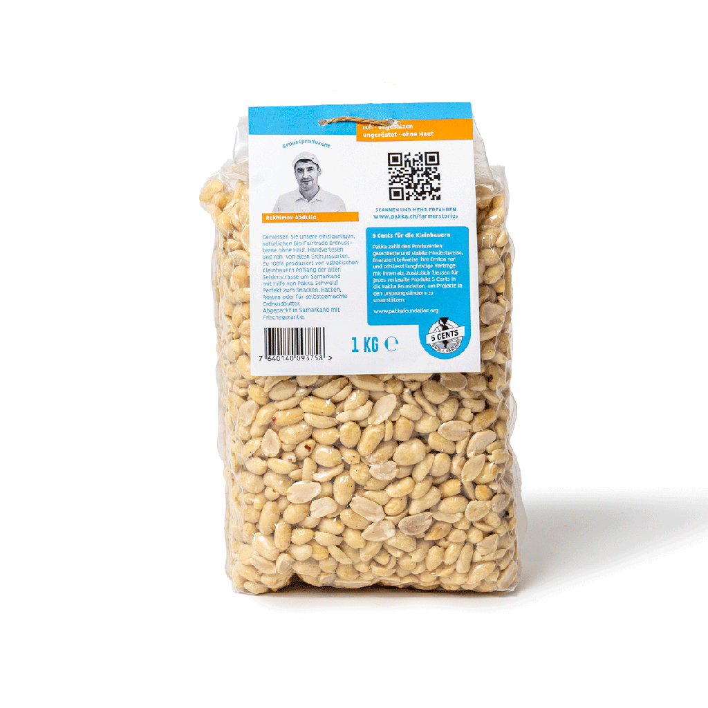 Erdnusskerne ohne Haut, Bio, Fairtrade, 1kg