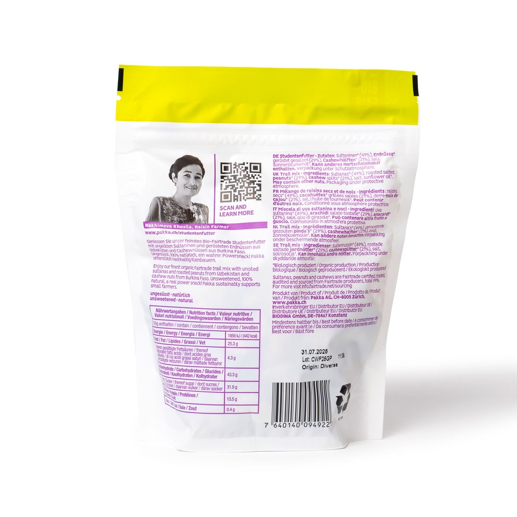 Studentenfutter, Bio, Fairtrade, 150g