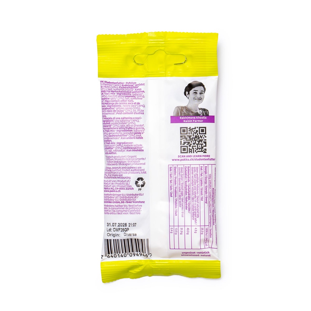 Studentenfutter, Bio, Fairtrade, 30g