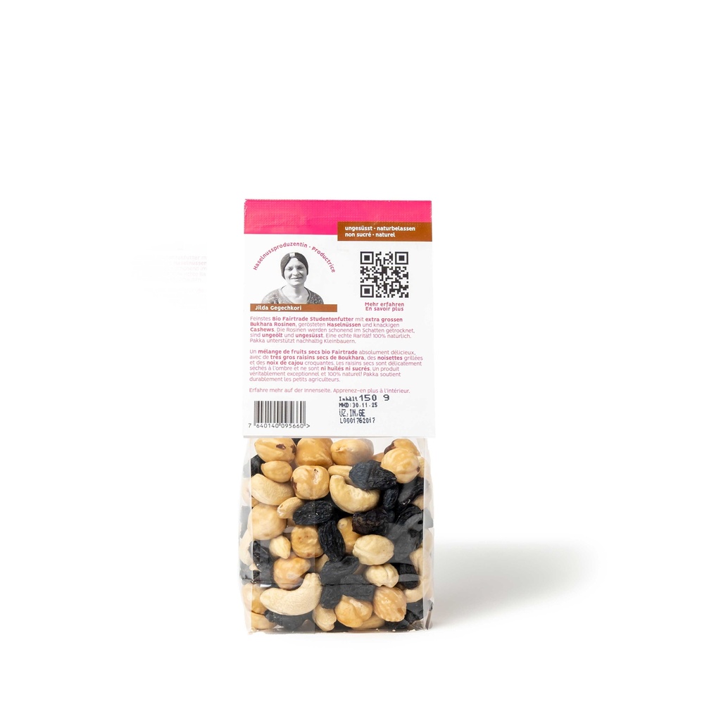 Studentinnen-Futter, Bio & fair, 150g