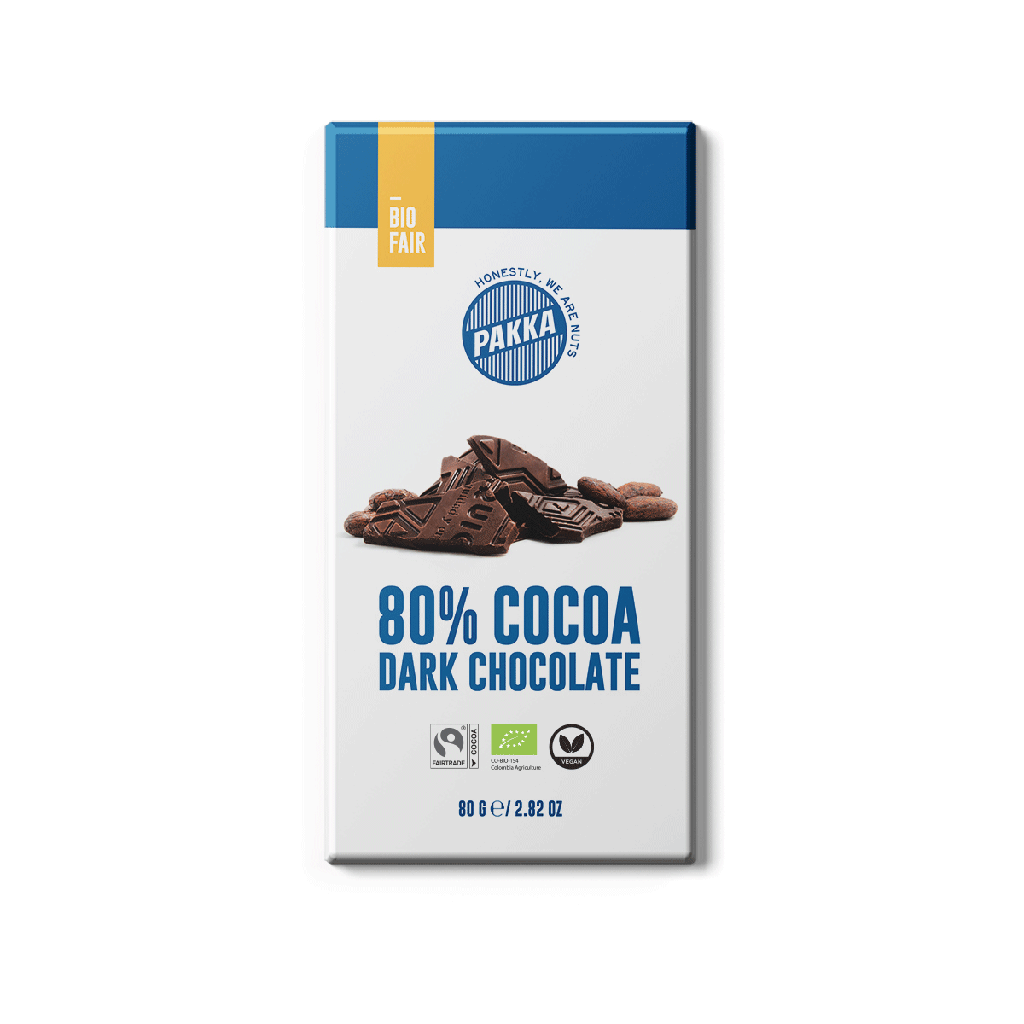 80% Barre de chocolat, Bio, 80g