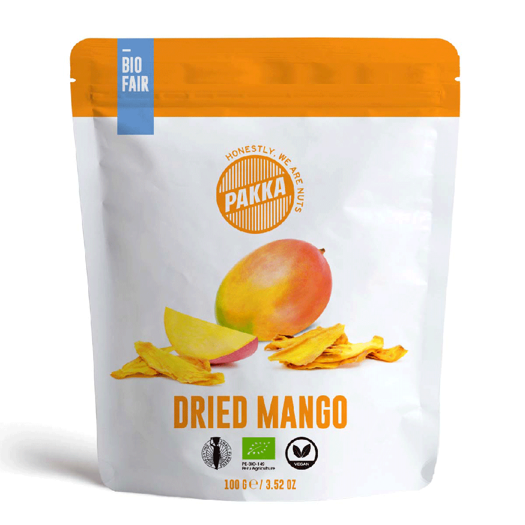 Dried mango, organic & fairtrade, 100g