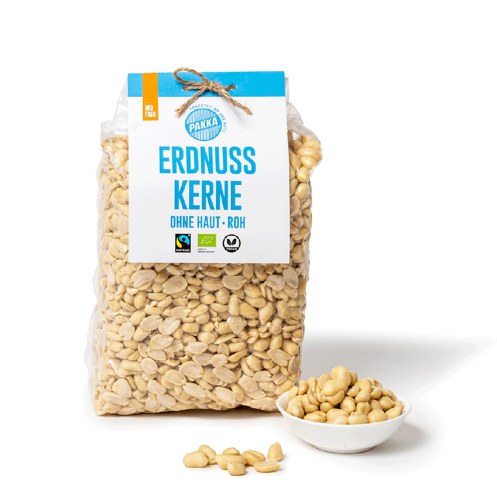 Erdnusskerne ohne Haut, Bio, Fairtrade, 1kg