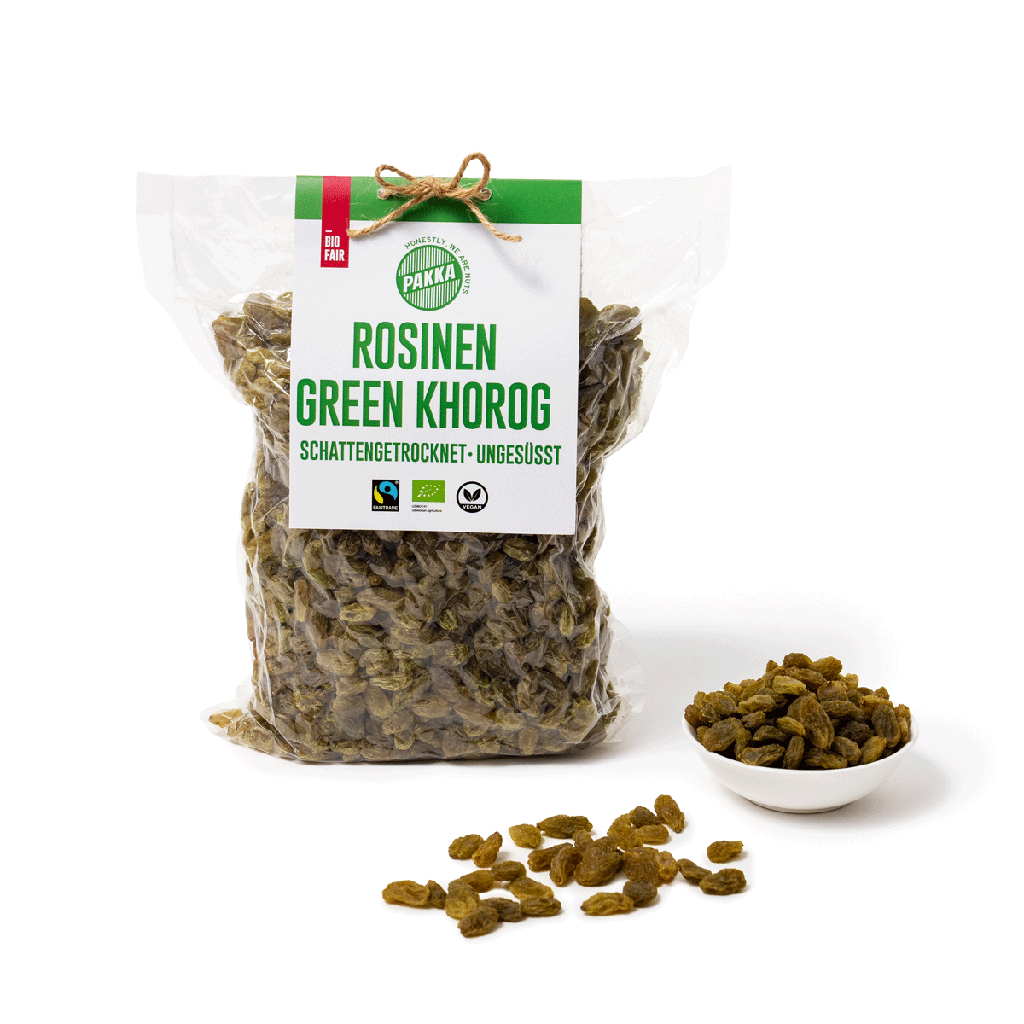 Grüne Khorog Rosinen, Bio, Fairtrade, 1kg