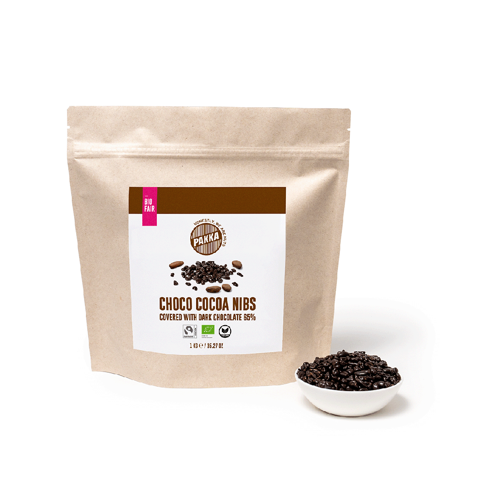 Choco cocoa nibs, organic, Fairtrade, 1kg