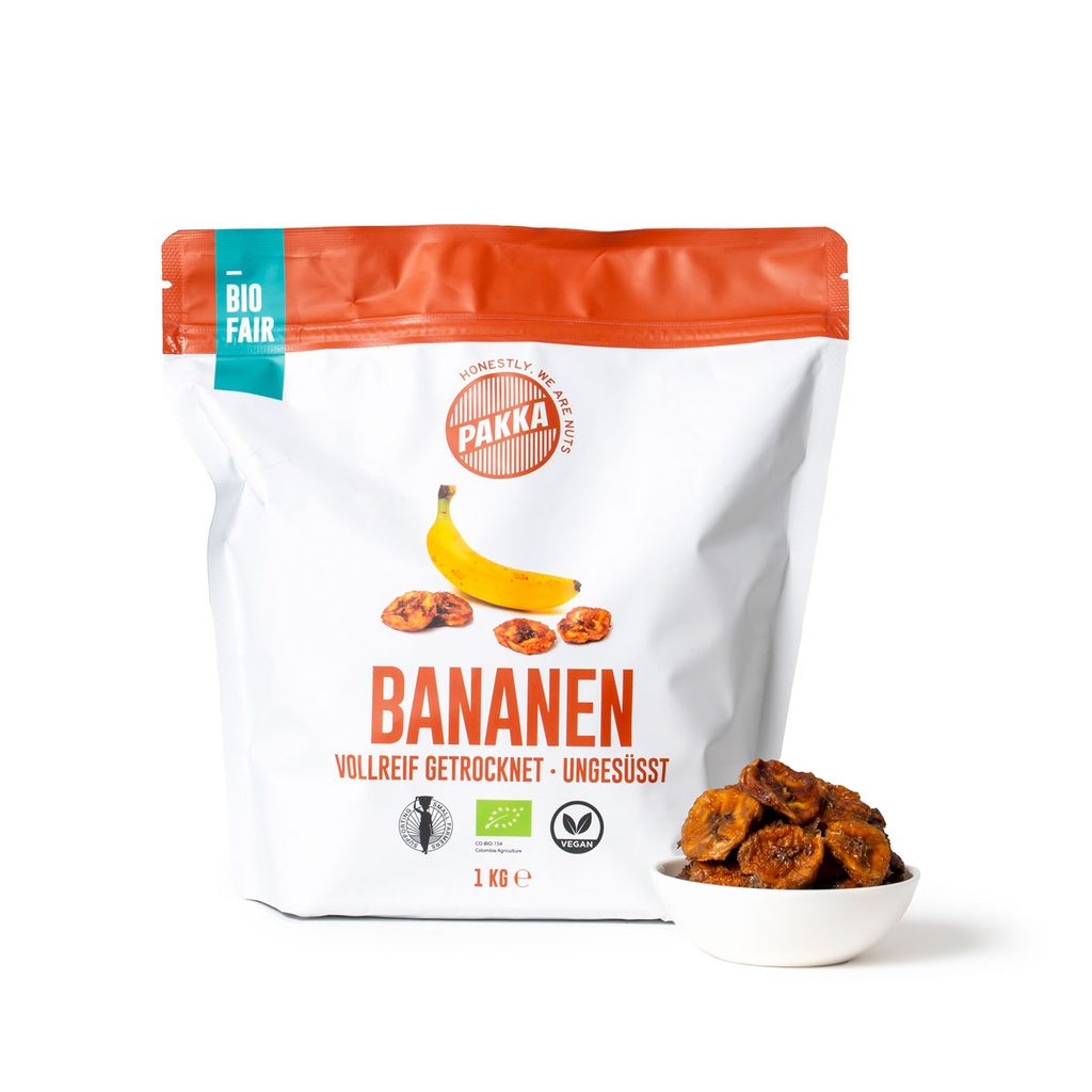 Bananen getrocknet, Bio, 1kg