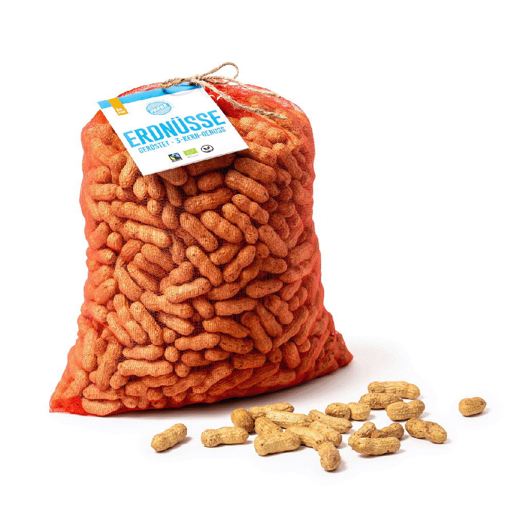 Peanuts, organic, Fairtrade, roasted, 2 kg