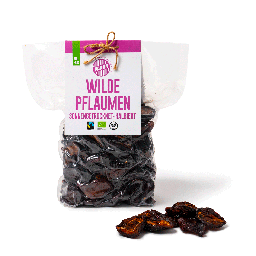 Wilde Pflaumen sonnengetrocknet, Bio, Fairtrade, 750g