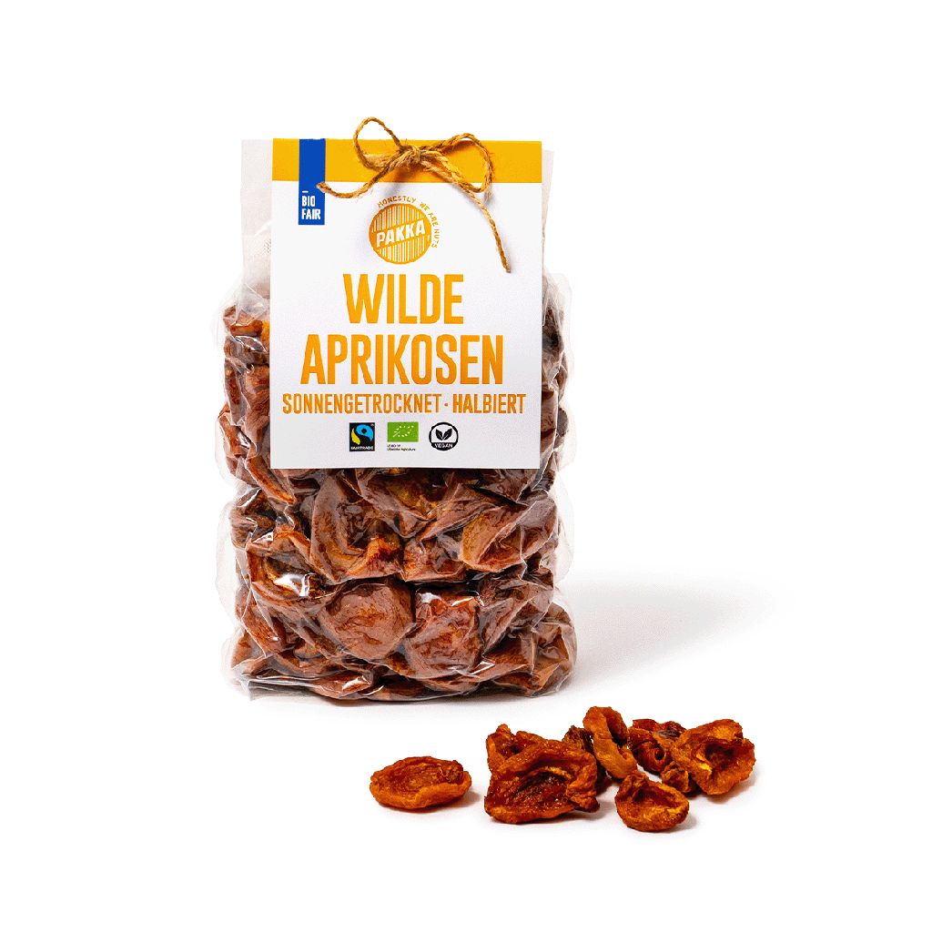 Abricots sauvages séchés au soleil, bio, Fairtrade, 750g