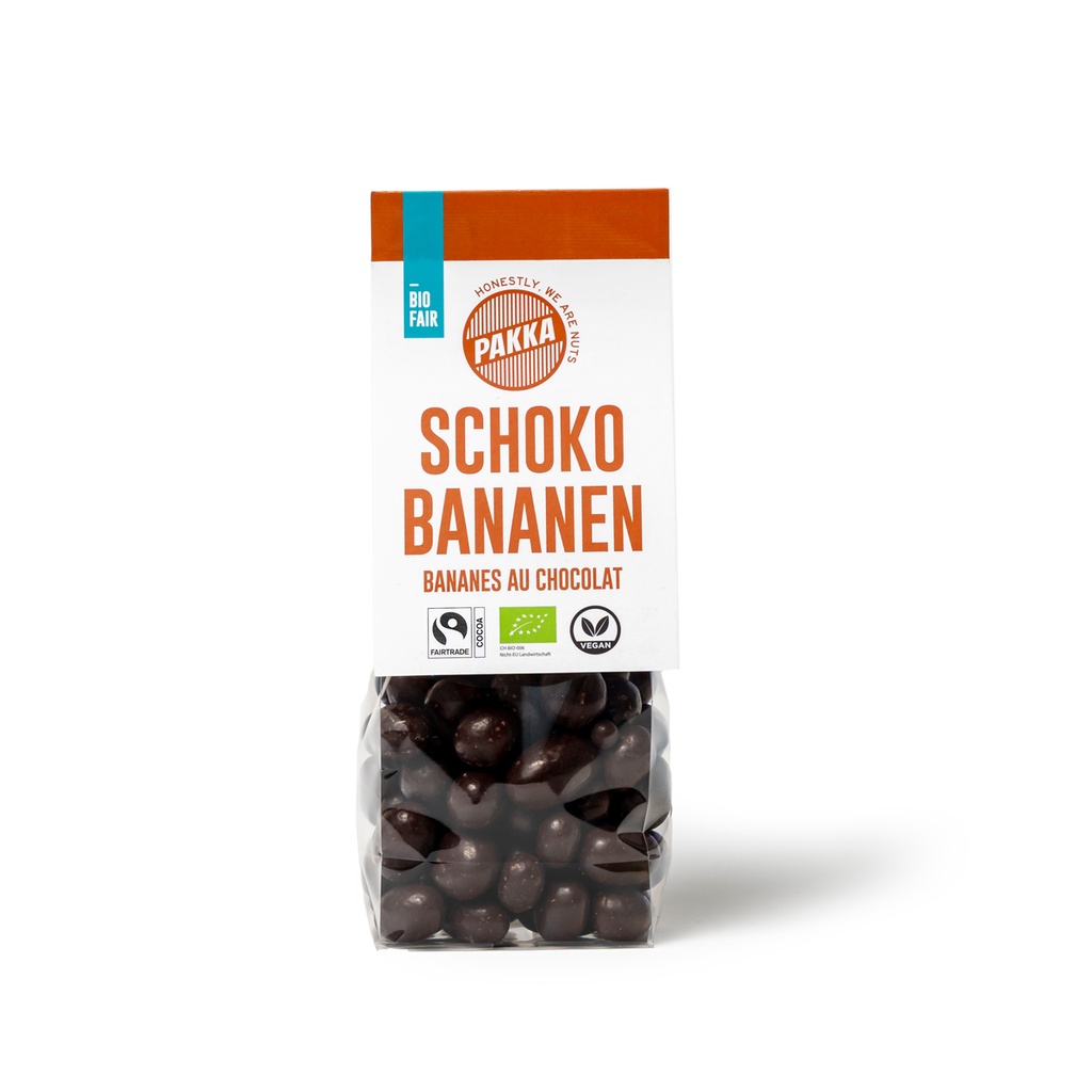 Bananes au chocolat, Bio & fair, 100g