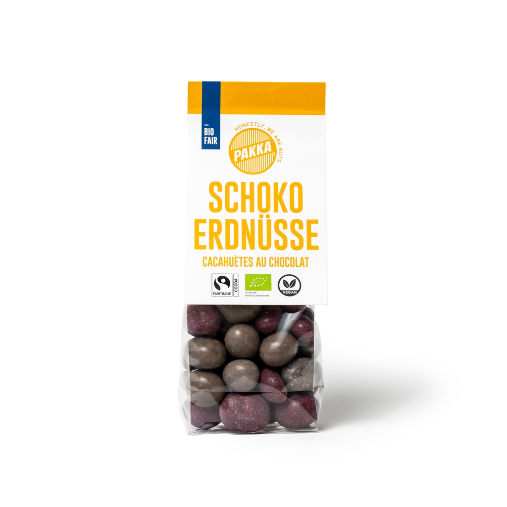 Cacahuètes au chocolat, Bio & fair, 100g