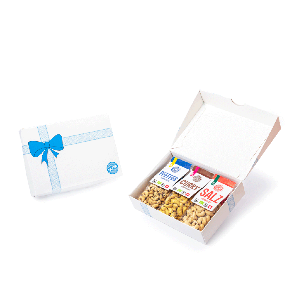 Coffret cadeau petit modèle «Noix aux épices, 3x100g»