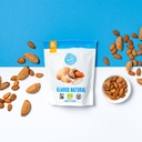 Almonds natural, not roasted, organic and Fairtrade, 100g