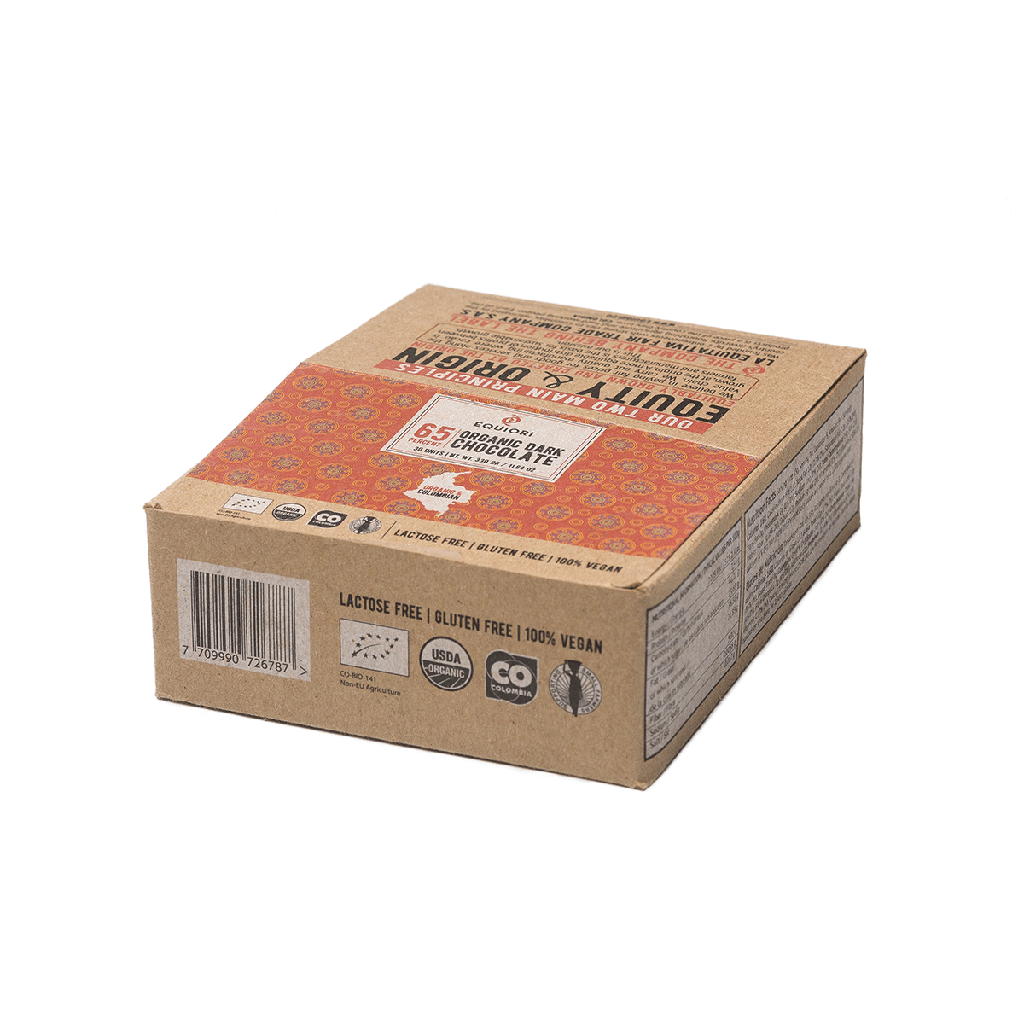 Dark Chocolate 65%, Org, 30 x 11g
