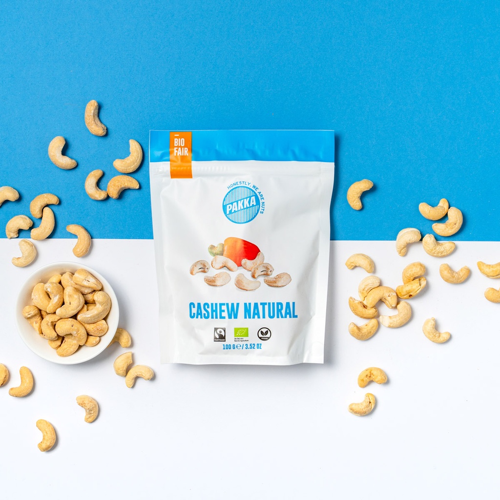 ﻿Cashew Nature, ungeröstet, Bio und Fairtrade, 100g﻿