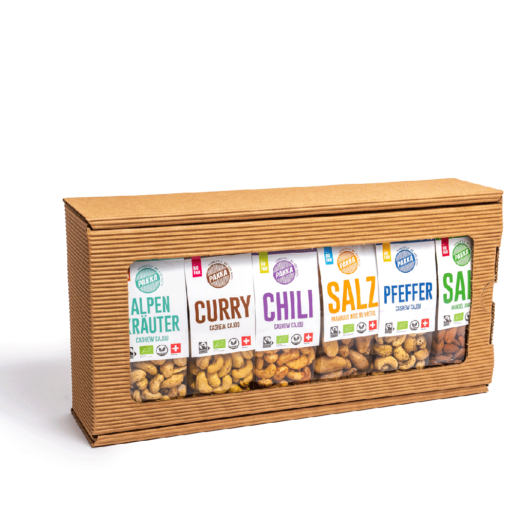 Gift box big «spice nuts, 6x100g»