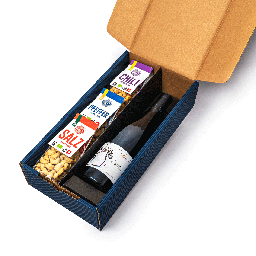 [101048] Coffret cadeau «Équitable noix et Bio vin rouge, 3x100g»