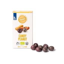 [500913] Peanut chocolate drops, organic, 50g